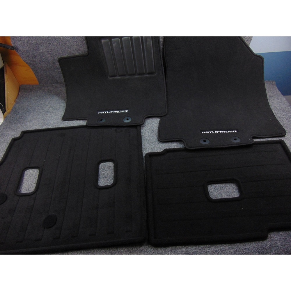 Nissan Pathfinder Floor Mats‎ OEM Black Carpet 4pc Set 2022-2024 SUV Replacement